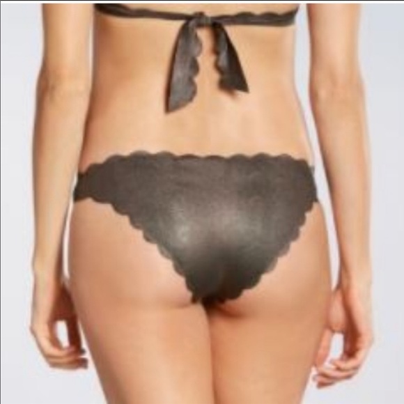 PILYQ Reversible Wave Bikini Bottom Silver/Black - Picture 5 of 6